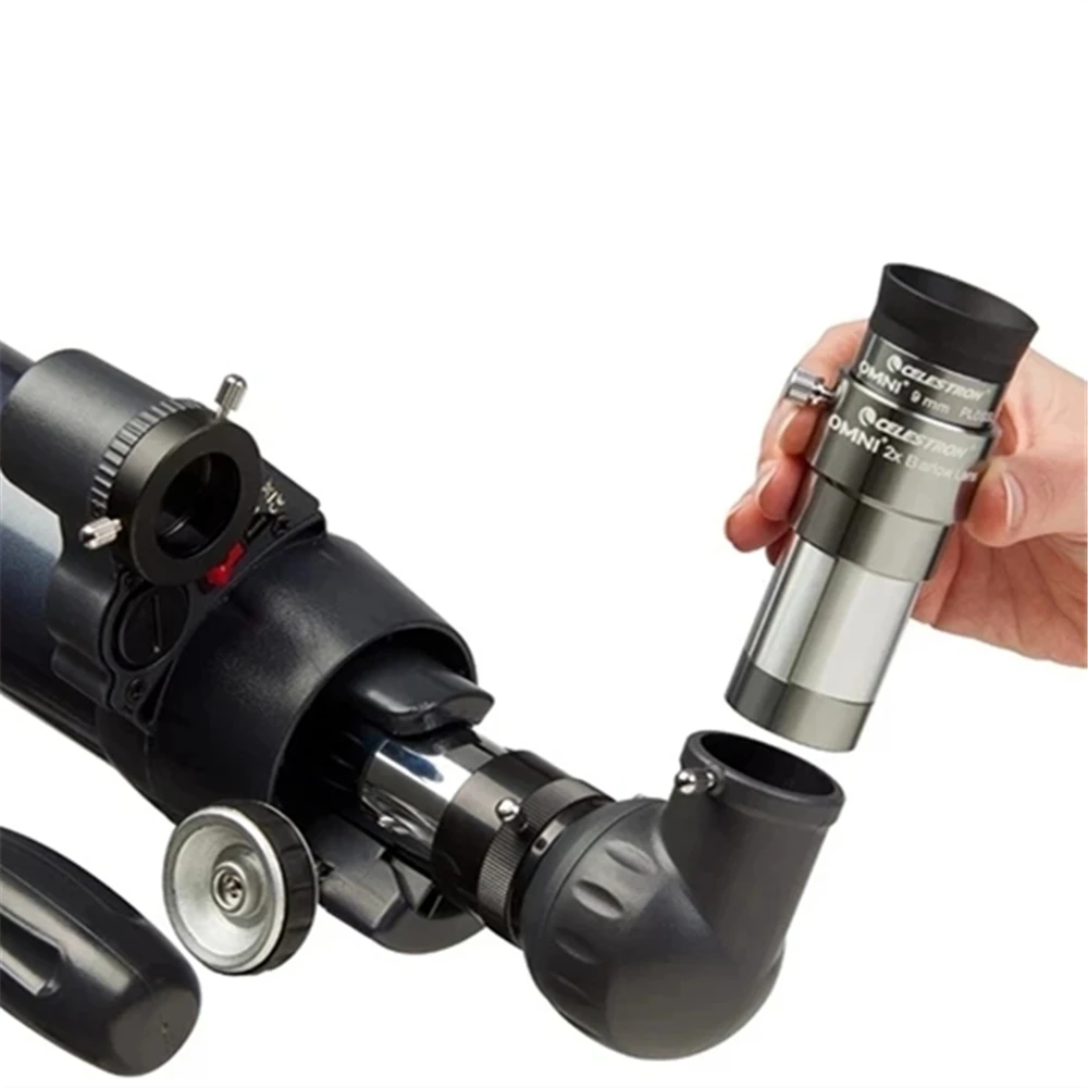 Celestron 1.25" Omni Plossl Eyepiece for Astronomy Telescope 4/6/9/12/15/32/40mm/2X Barlow Lens