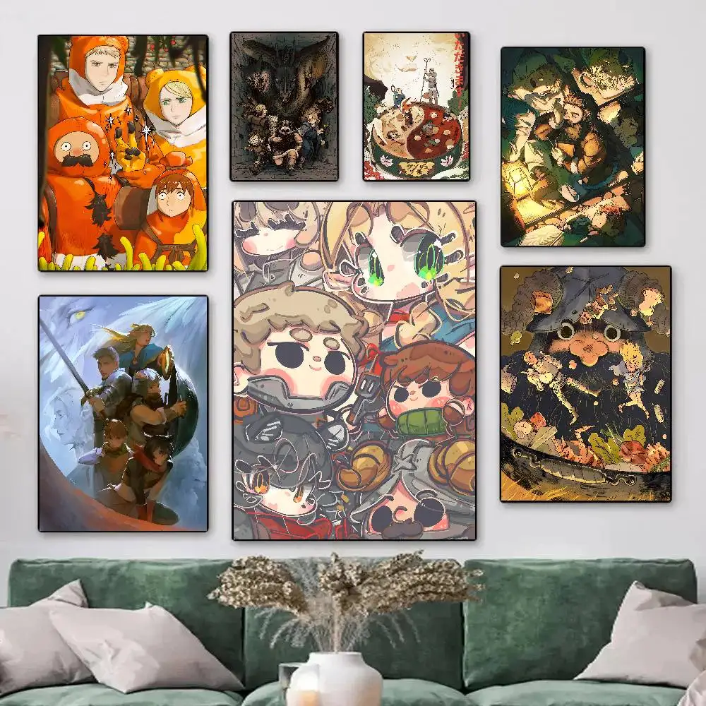 Japanese Anime D-Delicious in D-Dungeon Posters HD Print Vintage Wall Art Decor for Home Study Room