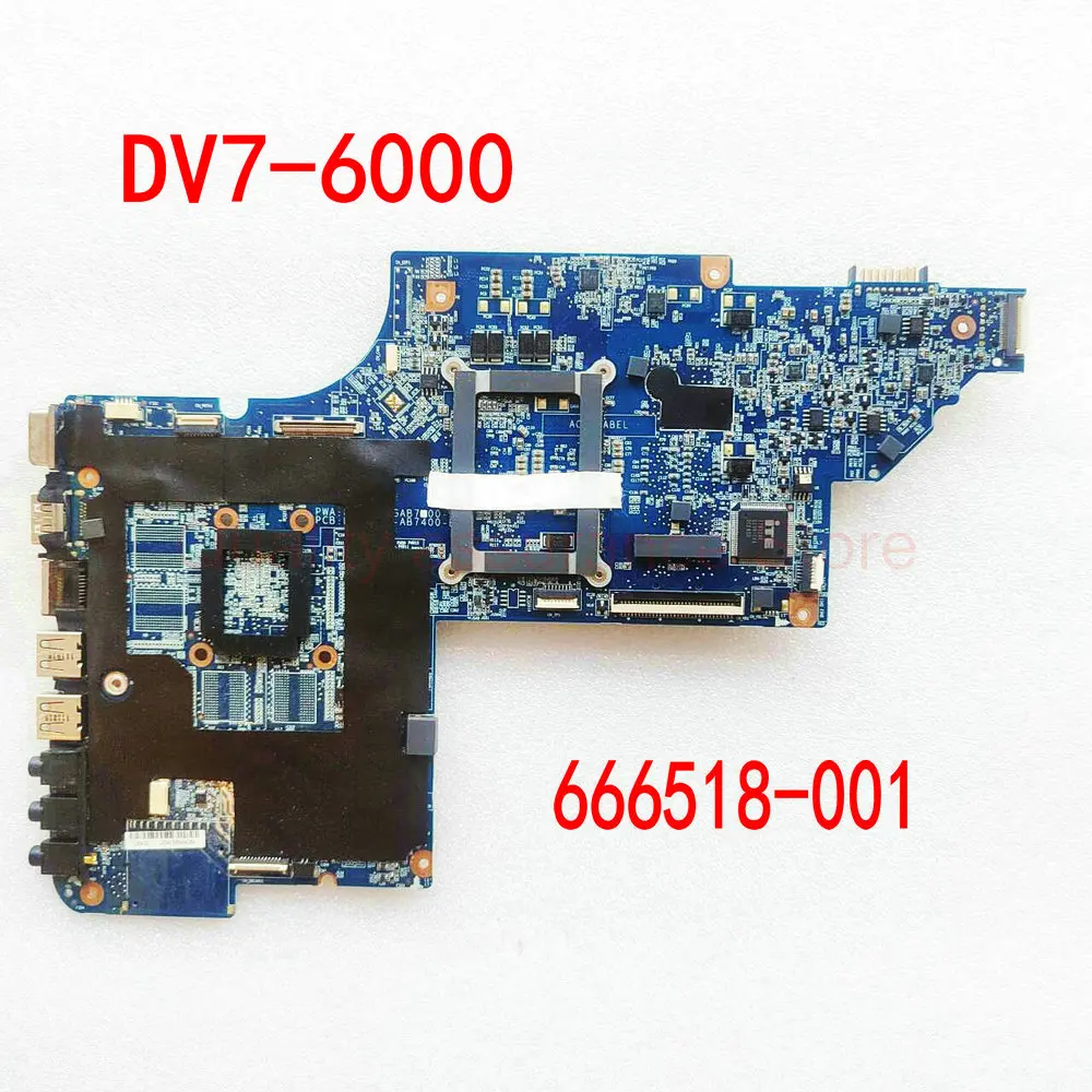 666518-001 HP 파빌리온 DV7-6000 노트북용 645384-001 메인보드 DV7-6C21NR DV7-6C20US 마더보드 DV7-6B56NR DV7-6B57NR