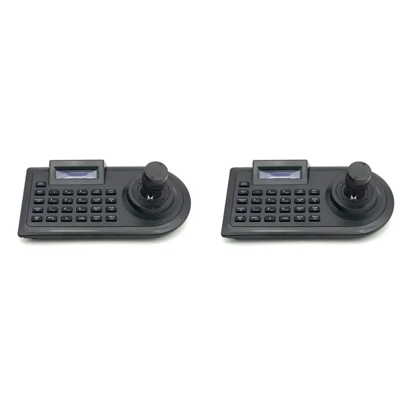 

2X 3D Axis Joystick CCTV Keyboard Controller Keypad For AHD Security PTZ Speed Camera Decoder DVR NVR Pelco EU Plug
