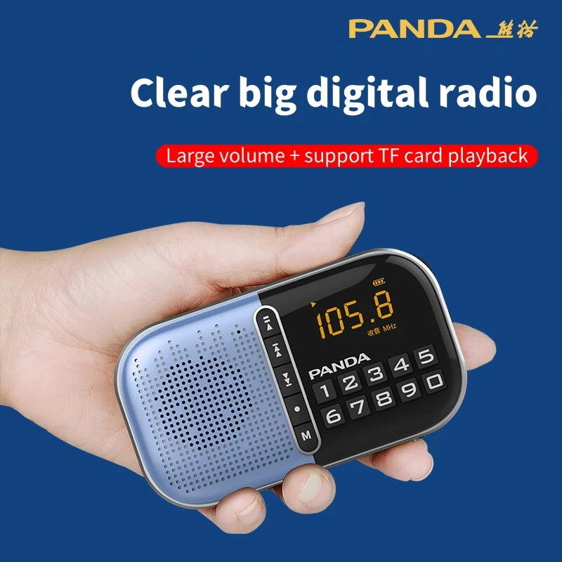 Pocket Digital MP3 Radio LED Display Rechargeable Radio Portable FM Radios TF Card/headset Player Multifunctional Speakers