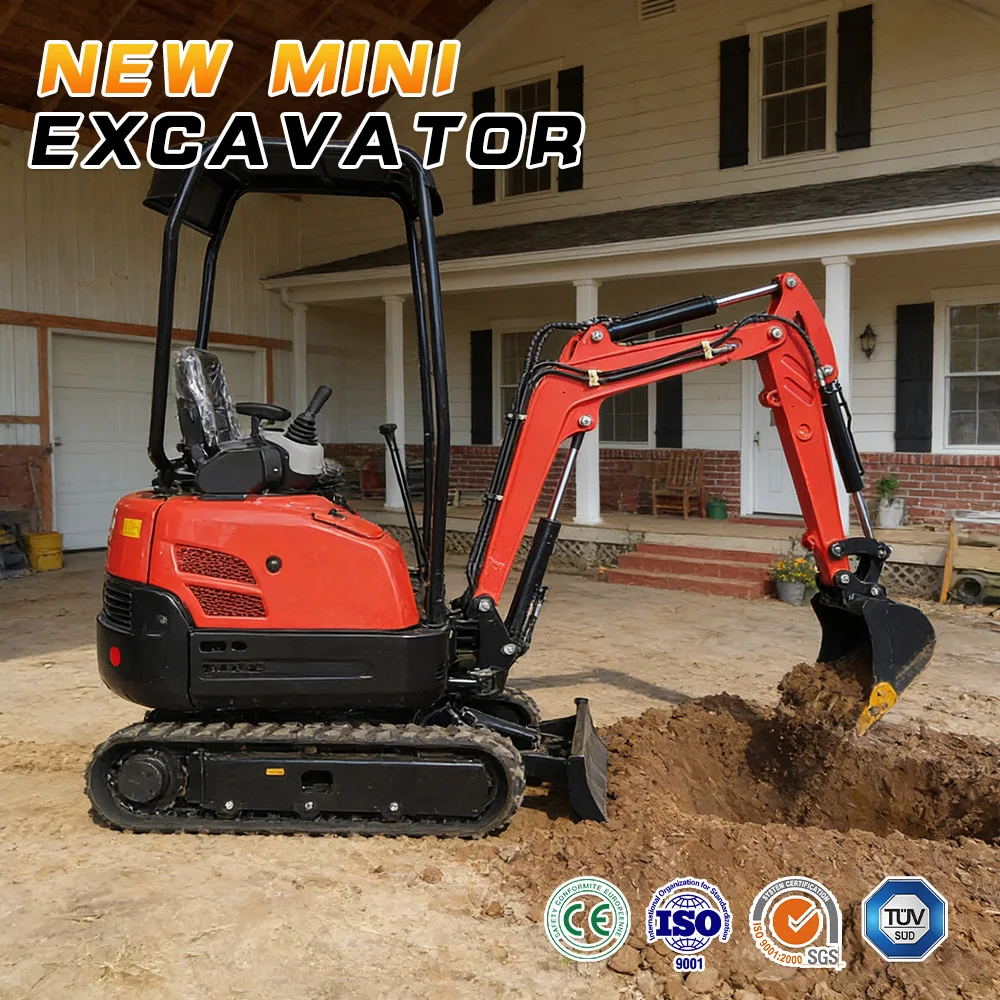 

New Mini Excavator All Terrain Hydraulic Digger With Multiple Attachments For Construction Crawler Digger With Kubota Engine