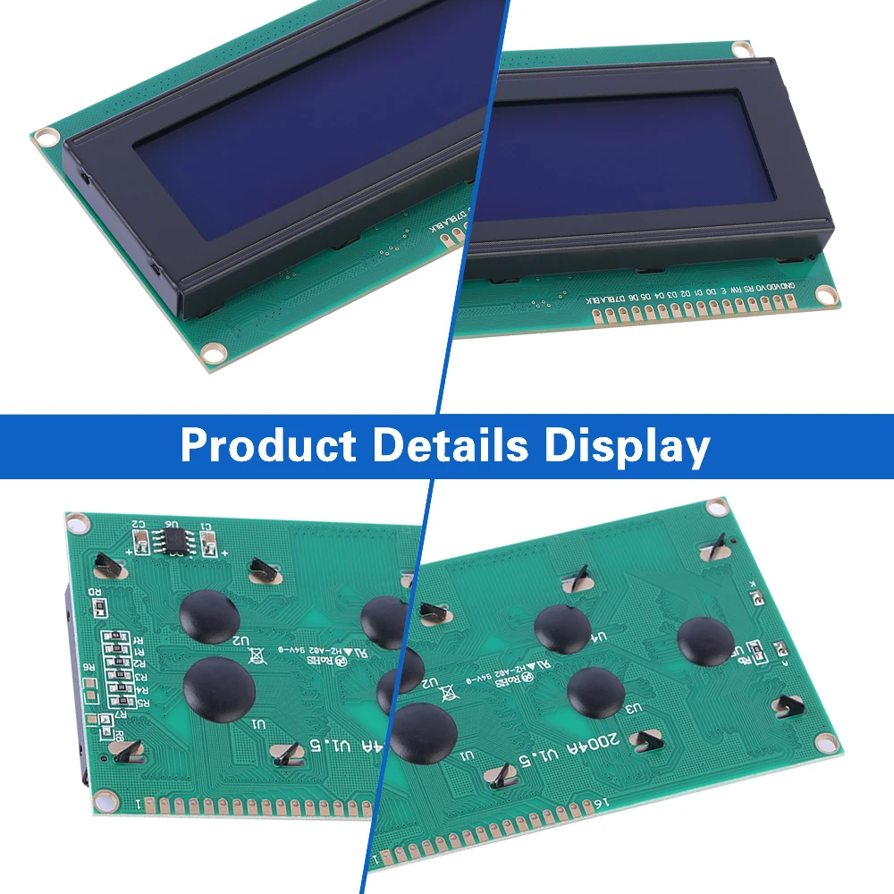 Blue Film White Letters 2004A 3.3V Character LCD Module 4*20 4X20 Support Customized Language Controller ST7066U Spot Module