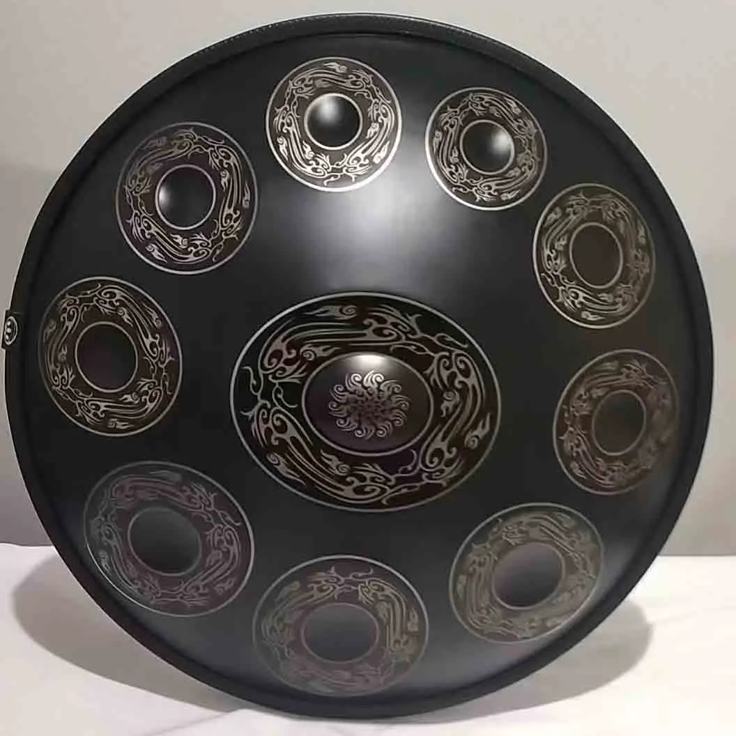Color and Design Stainless Steel Pan Tongue Drum Stage Level  55cm Ember 210l Steel D Minor Handpan Drum Wholesale