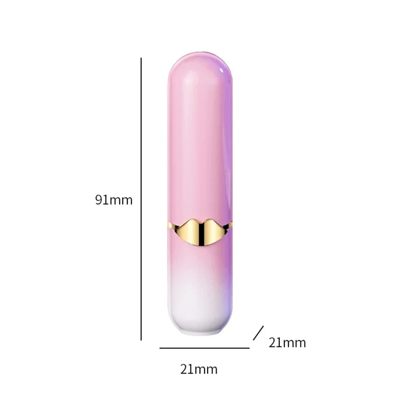 New Gradient Lipstick Lighter Open Flame Inflatable Butane Mini Portable Lighter Personalized Cigarette Accessories Women\'s Gift