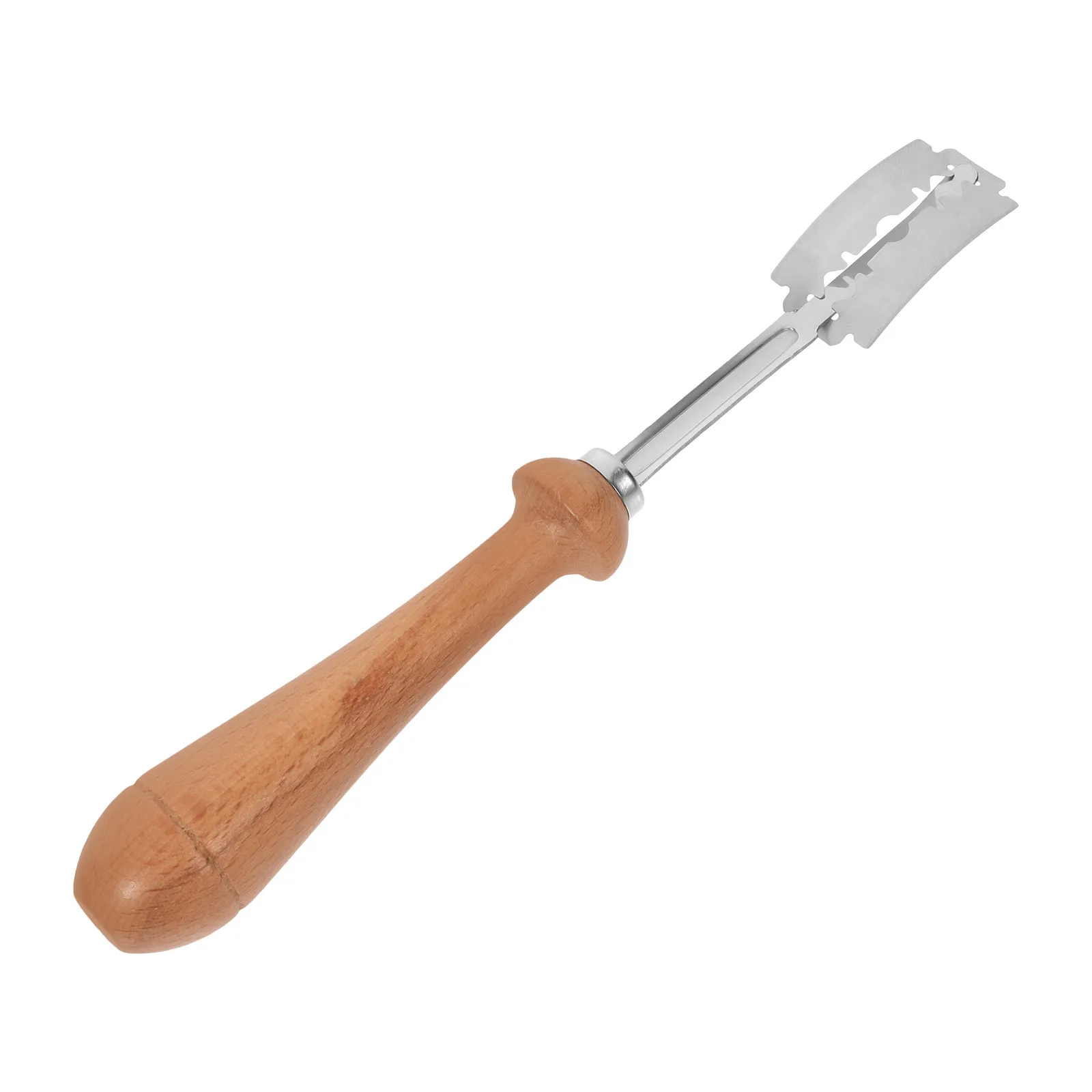 Bread Lame Dough Scoring Tool Wood Handle Stainless Steel Blade Easy Grip Non Sticky Bread Shaping Cutter for Homemade Artisan