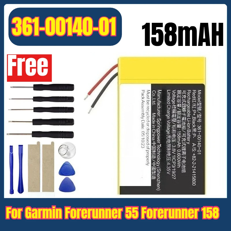 

361-00140-01 Watches Batteries for Garmin Forerunner 55 Forerunner 158 GPS + Tools