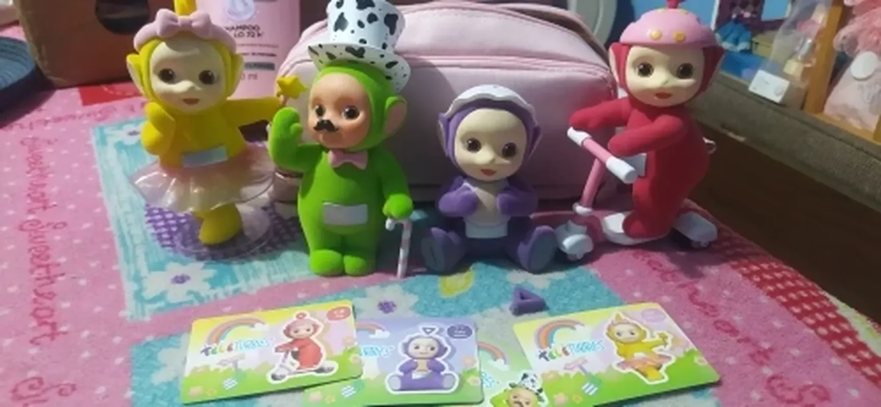 

Teletubbies Baby Travel Series Blind Box Action Figures Creative Doll Model Collect Mystery Box Desktop Decorative Ornaments Toy