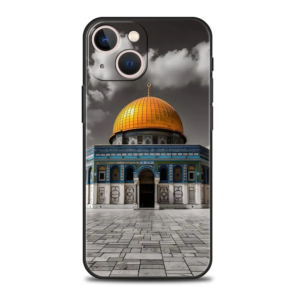 Funda de teléfono con edificio de Jerusalén para iPhone 16 13 15 14 12 11 Pro MAX XR X SE XS 7 8 Plus, funda suave de TPU