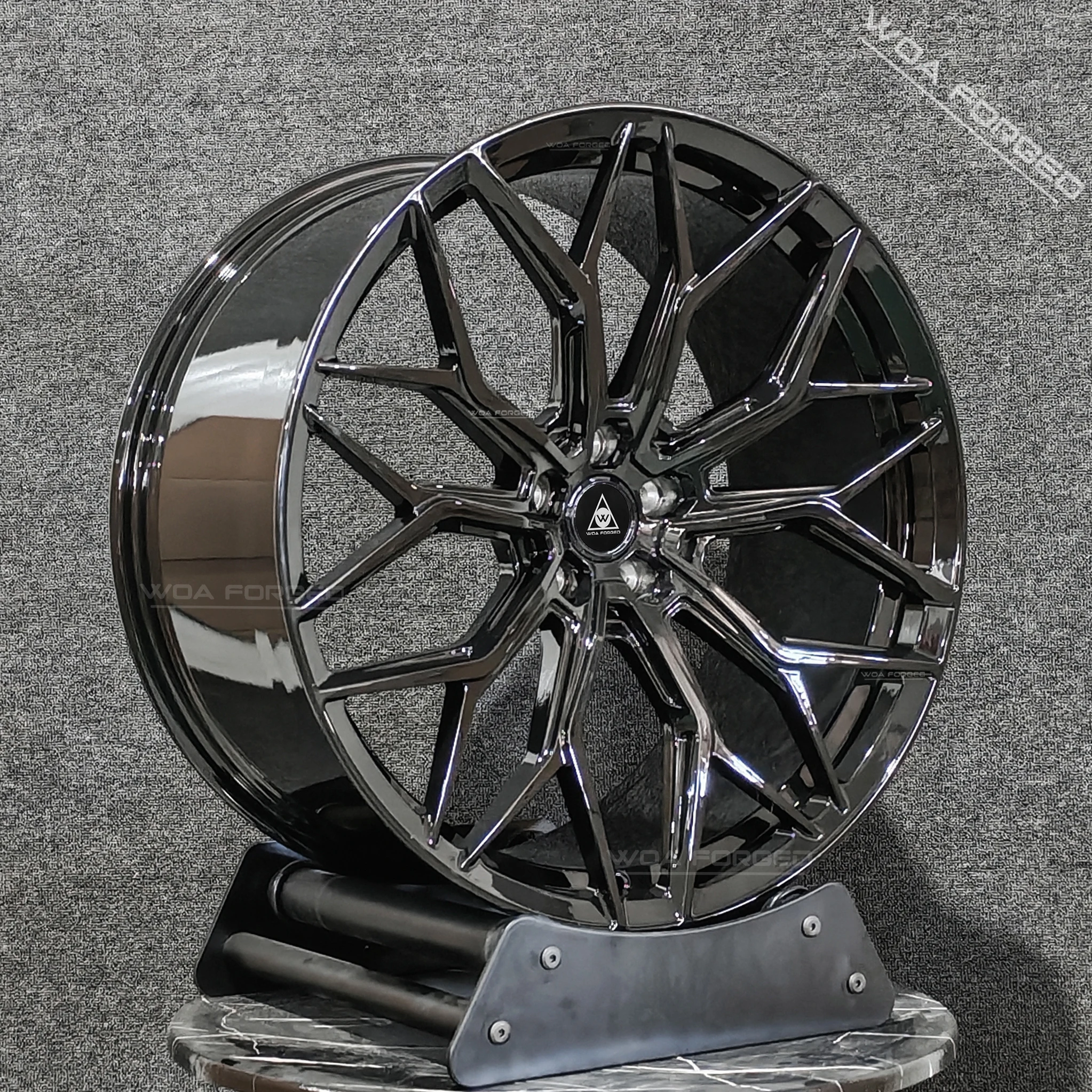 

6061T6 SL.1 Style 40mm Deep Dish Black Single-Piece Forged Wheel Rim Lightweight High-Performance Aluminum Wheels Passenger Car