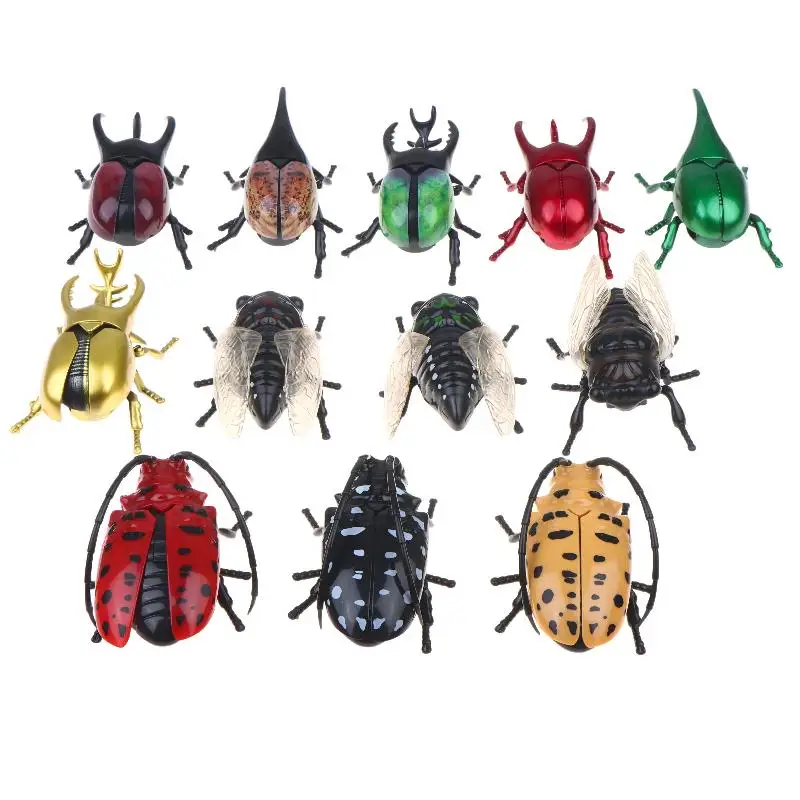 3Pcs Set Wind Up Insect Toys Novelty Clockwork Prank Fidget Items Lightweight for Kids Christmas Stocking Stuffers