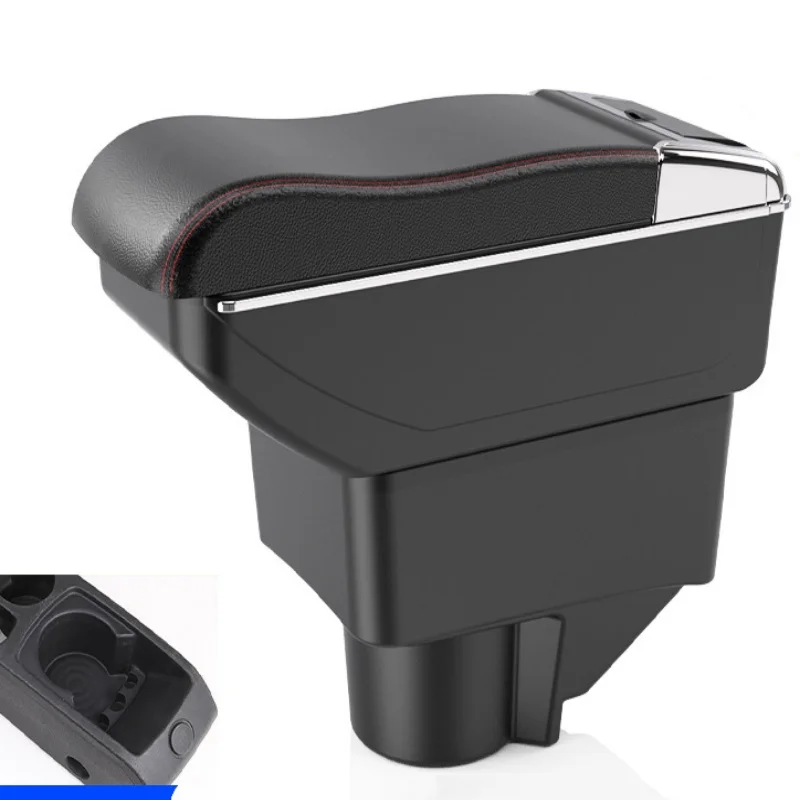 

For Ford Fiesta Armrest Box For Ford Fiesta 3 Car Armrest 2011-2018 Car Storage Box Accessories easy installation Dedicated