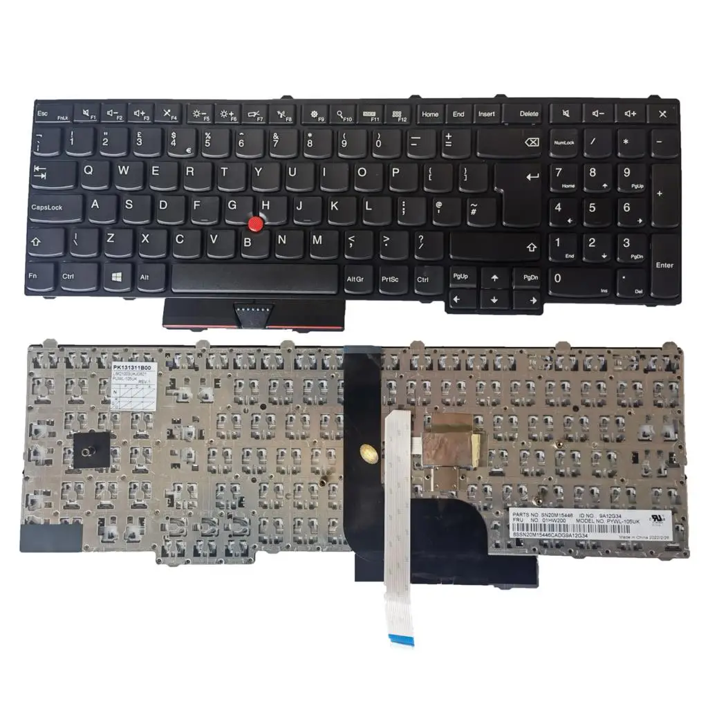 

New UK Keyboard For Lenovo Thinkpad P50(20EN/20EQ) P70(20ER/20ES) frame black