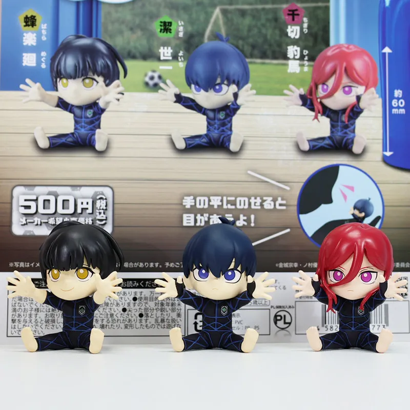 Echte SO-TA Blue Lock Anime Football Mini Figure Blind Box Capsule Toy Desktop Ornament Klaar om te verzenden Trendy cadeau voor jongens