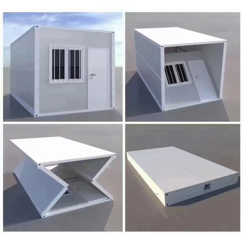 Prefabricated Folding Container Home Mobile Portable Foldable Collapsible Container House Home Office Storage Shop