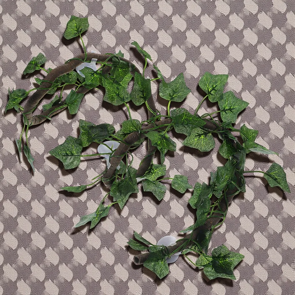 

PU Jungle Vines Artificial Leaf Reptile Decor Metal Wire Core Flexible Hanging for Lizards Chameleons Frogs Geckos