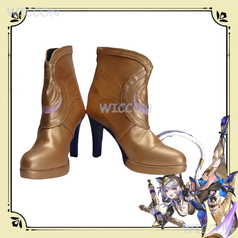 

Plus Size Game Accurate Cos Footwear Honkai Star Rail Cipher Cosplay Shoes Custom High Heels Elevator Shoes for Women