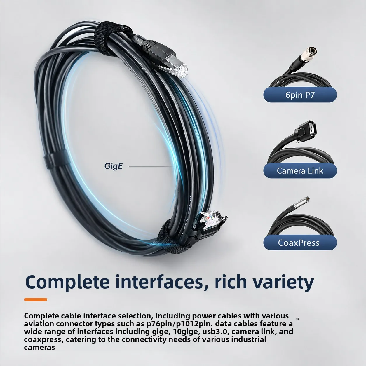 MV-ACP-H6p-open-HF/ST 6Pin High Flexible I/O & DC Power Cable 3m 5m 15m for HIKROBOT Industrial Machine Vision Camera