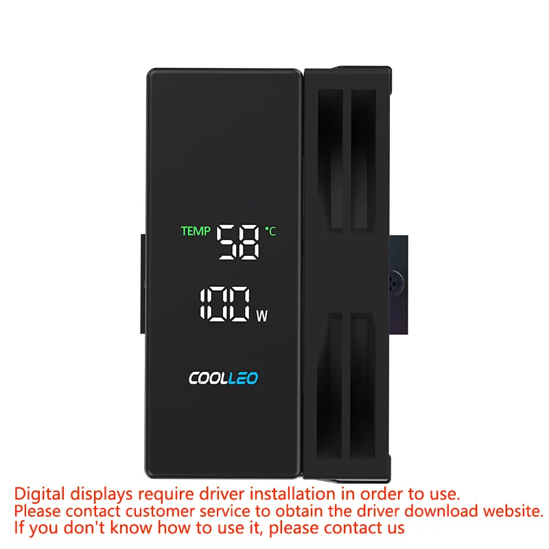 COOLLEO B40S DIG ARGB 4 Heat Pipes CPU Cooler Professional Digital Display Radiator TDP 200W CPU Air Cooler For LGA1700 AM4 AM5