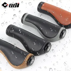 ODI Grips Leather MTB Handles Bike Cuff Grip Ergonomic Lock on Mountain Bike Handlebar Cover Bicycle Grips Mtb BMX Cuffs