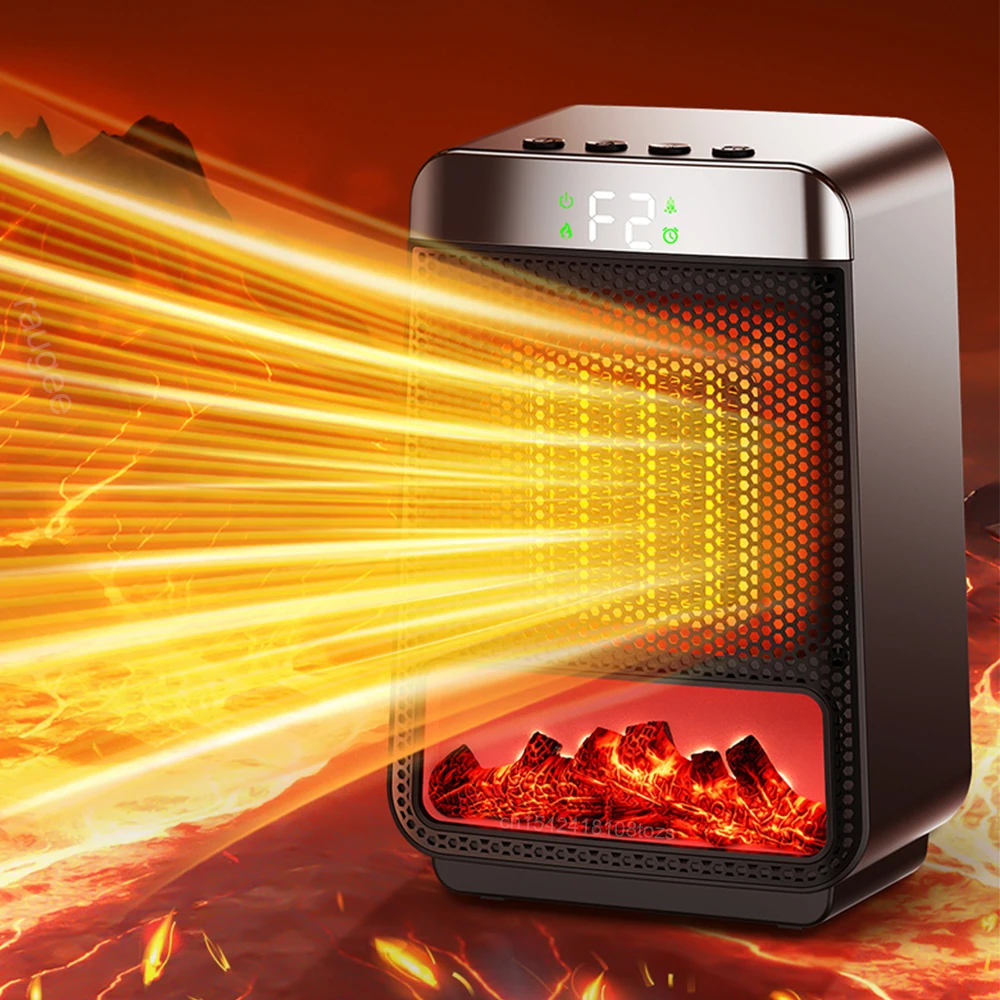 Soplador de aire caliente, calentador eléctrico de escritorio con termostato, ventilador de calefacción, soplador de aire caliente para el hogar, dormitorio, calentador de espacio de oficina