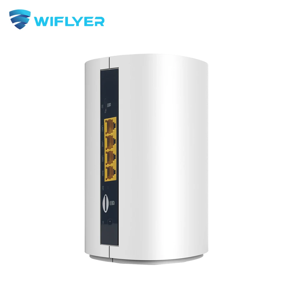 

Wiflyer Dual Band 4G Router Sim Card 1200Mbps 2.4G 5Ghz 4G LTE Router 3 Gigabit LAN EC200AEUHA Module Wireless WIFI WE5931AC-C