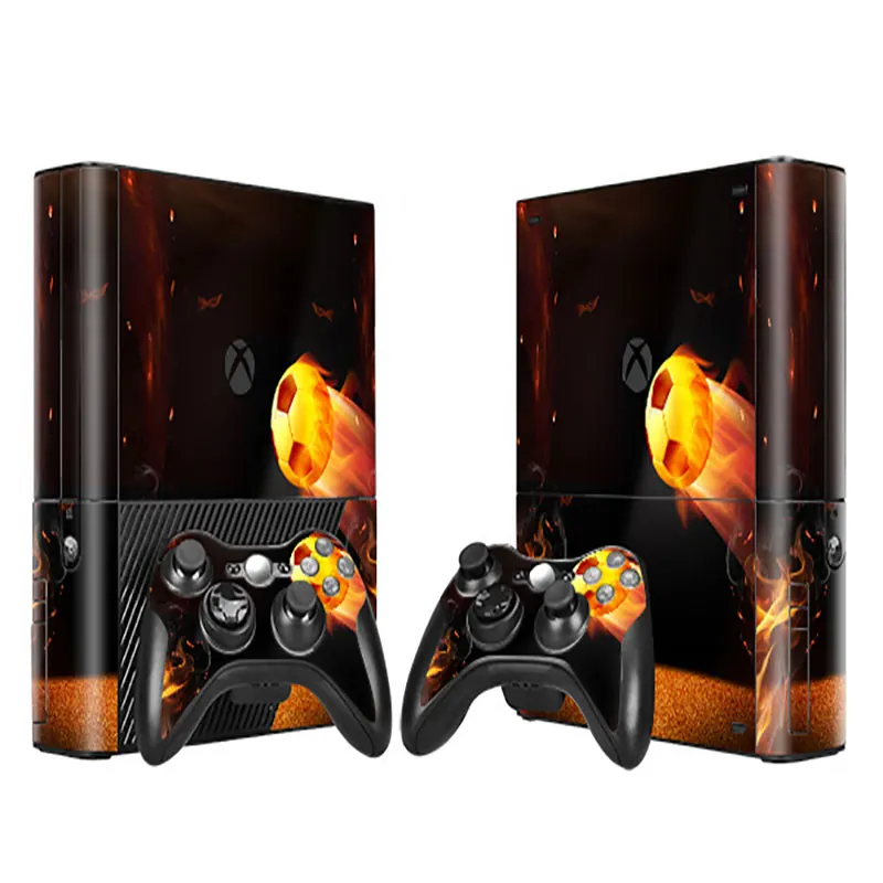 Red skull  Hot Protective Vinyl Skin Sticker Decal Cover For Xbox 360 E Console Skins Wrap Sticker