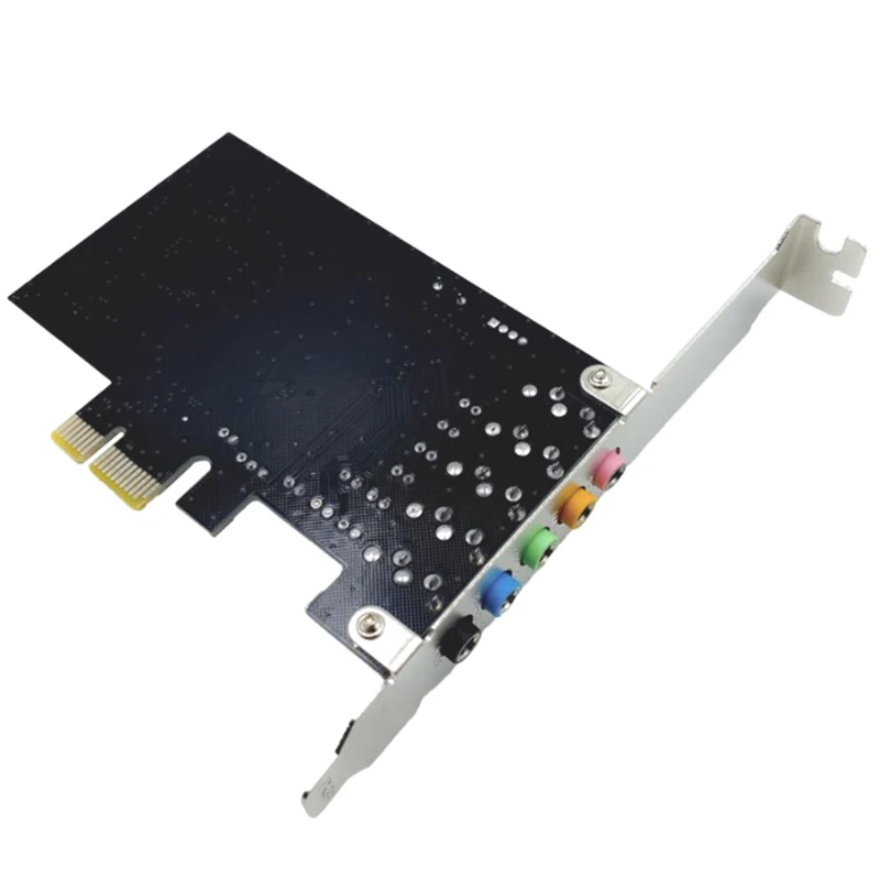 Tarjeta de sonido PCI-E 5,1 para ordenador, Audio 3D de 5,1 canales, 6 CANALES, juegos 3D, música, Digital, PCI Express, 5,1 canales, 24 bits