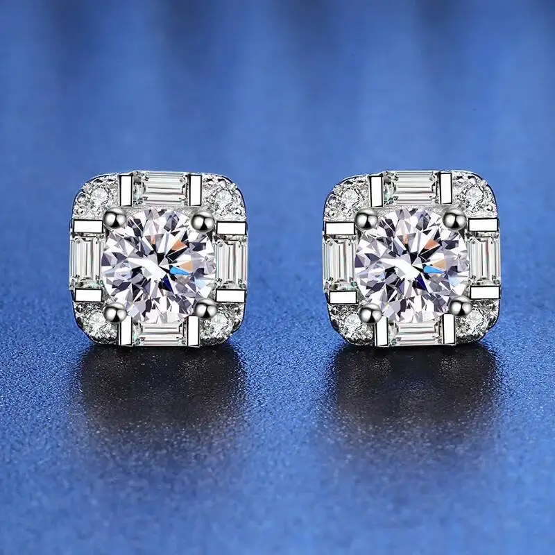 

Серьги-гвоздики JoiasHome с муассанитом 0,5 карата, цвет D, для женщин, из цельного серебра 925 пробы, для повседневной носки, изысканные ювелирные изделия