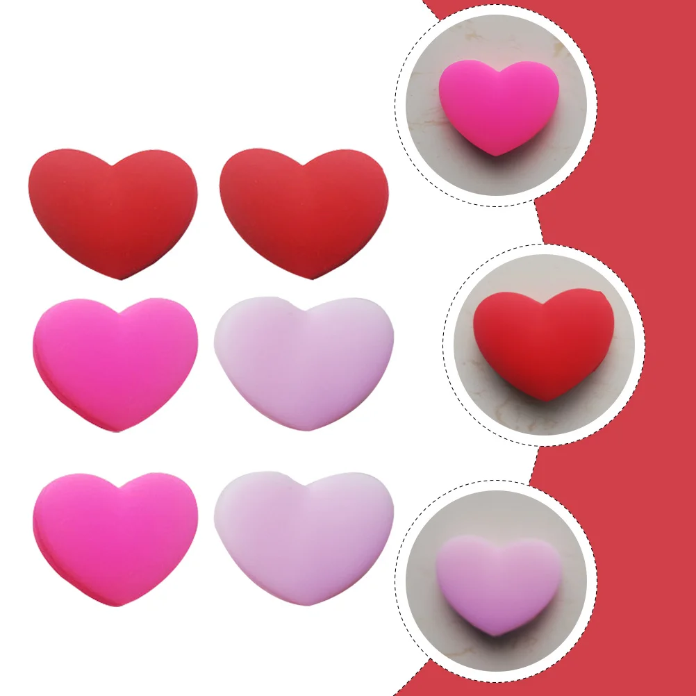 

6Pcs Tennis Racket Dampeners Silicone Heart Shape Shock Absorber Vibration Reducer Perfect for Stability and