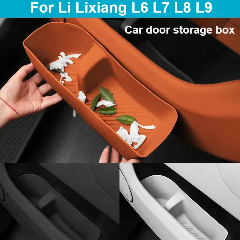 

Для Li Lixiang L6 L7 L8 L9 автомобильный Стайлинг дверной ящик для хранения подушка для дверного слота силиконовый ящик для хранения автоаксессуары