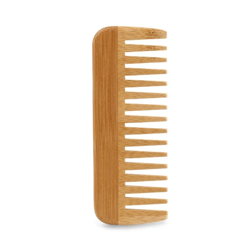 

Natural Bamboo Wide Toothed Comb, Hair Removal Comb, Anti-static Wooden Comb,Special for Real Hair Wigs
