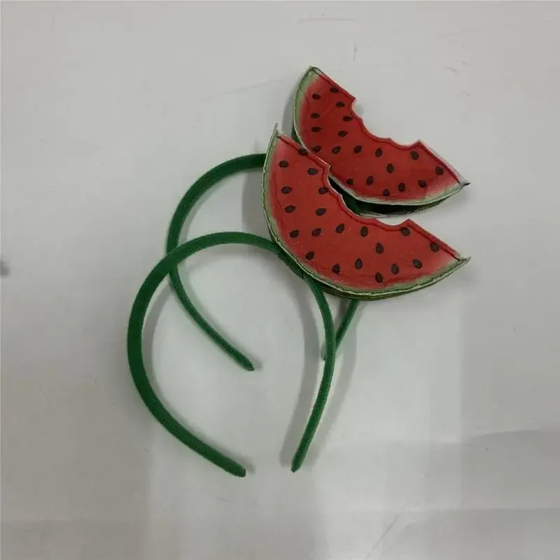 Diadema de sandía con tema de frutas, diadema para Cosplay para festivales de música de verano y vacaciones en la playa, decoraciones de Halloween