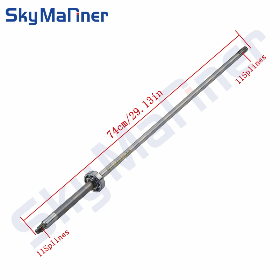 

Driver Shaft Long 350-64302-0 For Tohatsu Outboard Engine 9.9HP 15HP 18 HP NS15B2 NS9.9D 2 Stroke 350-64302 boat motor
