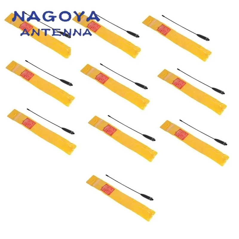 

10 шт. двухдиапазонная антенна NAGOYA NA-519 144/430 МГц SMA-F SMA-M BNC антенна для BAOFENG UV-5R UV82 UV3R Vertex VX7R VX8R MD380