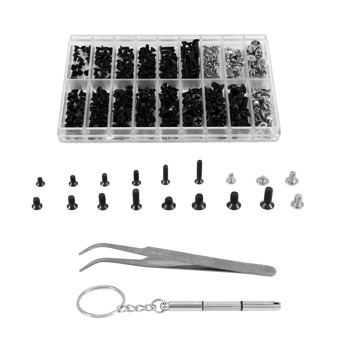 T85C 355Pcs PC Screws Assorted Set M2 M3 M2.5 Computer Screws HDD M.2 SSD Screws for Universal Laptop PC Computer Repair