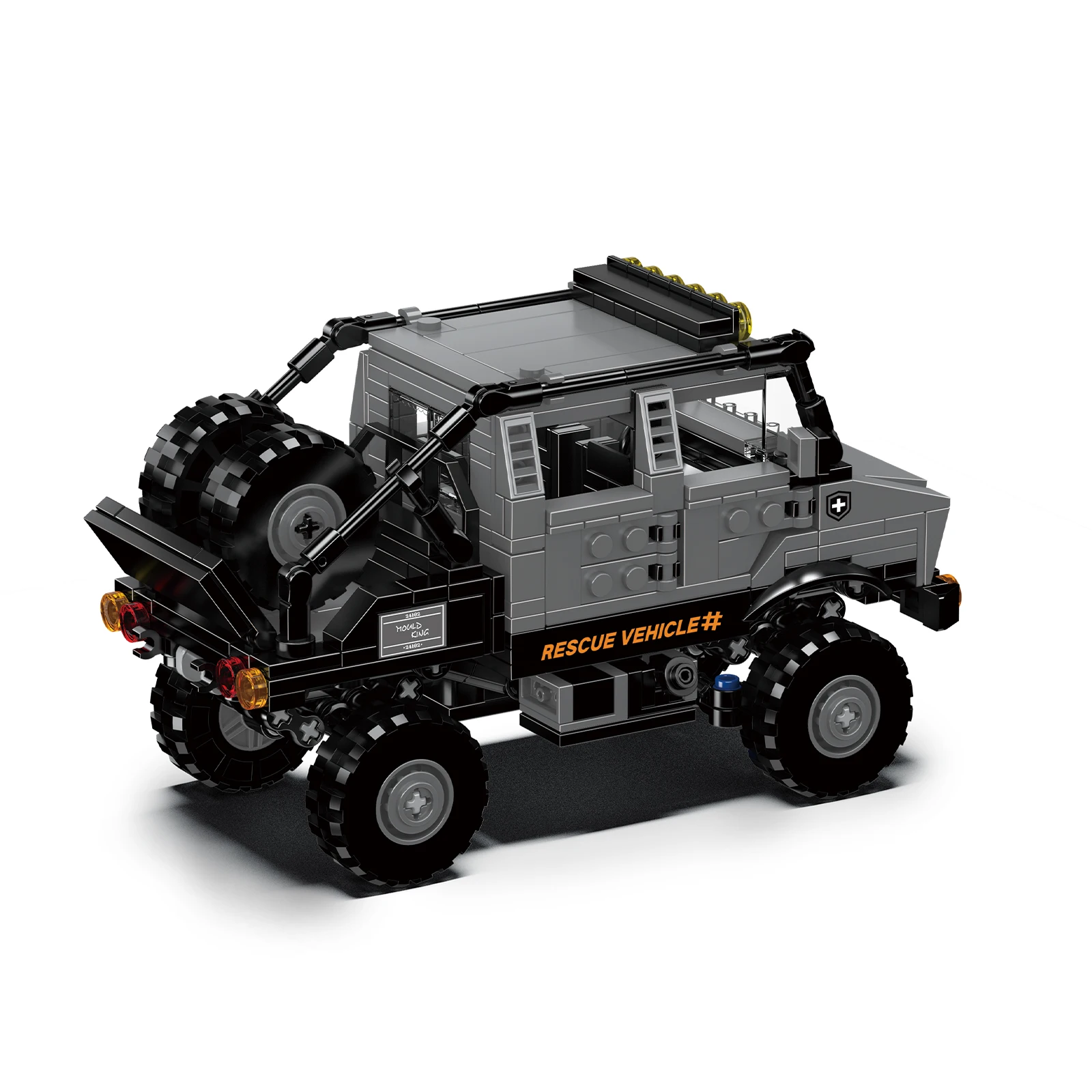 Mould King 510-teiliges Rettungsfahrzeug-Bausteinmodell-Set, Kleinpartikel-Bausatz, Technik-Spielzeug, Kindergeburtstagsgeschenk 24102