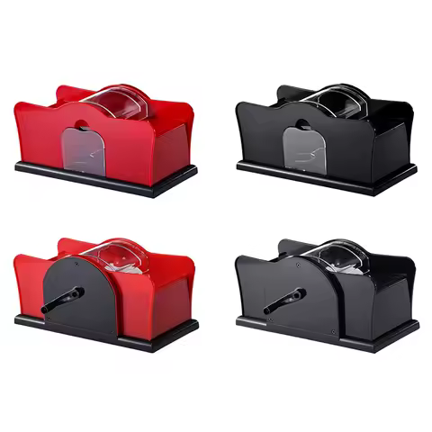 Easy-to-Use Manual Card Shuffler 2 Deck - Perfect For Poker Gatherings Playing Card Premium Handheld Poker Shuffler Card