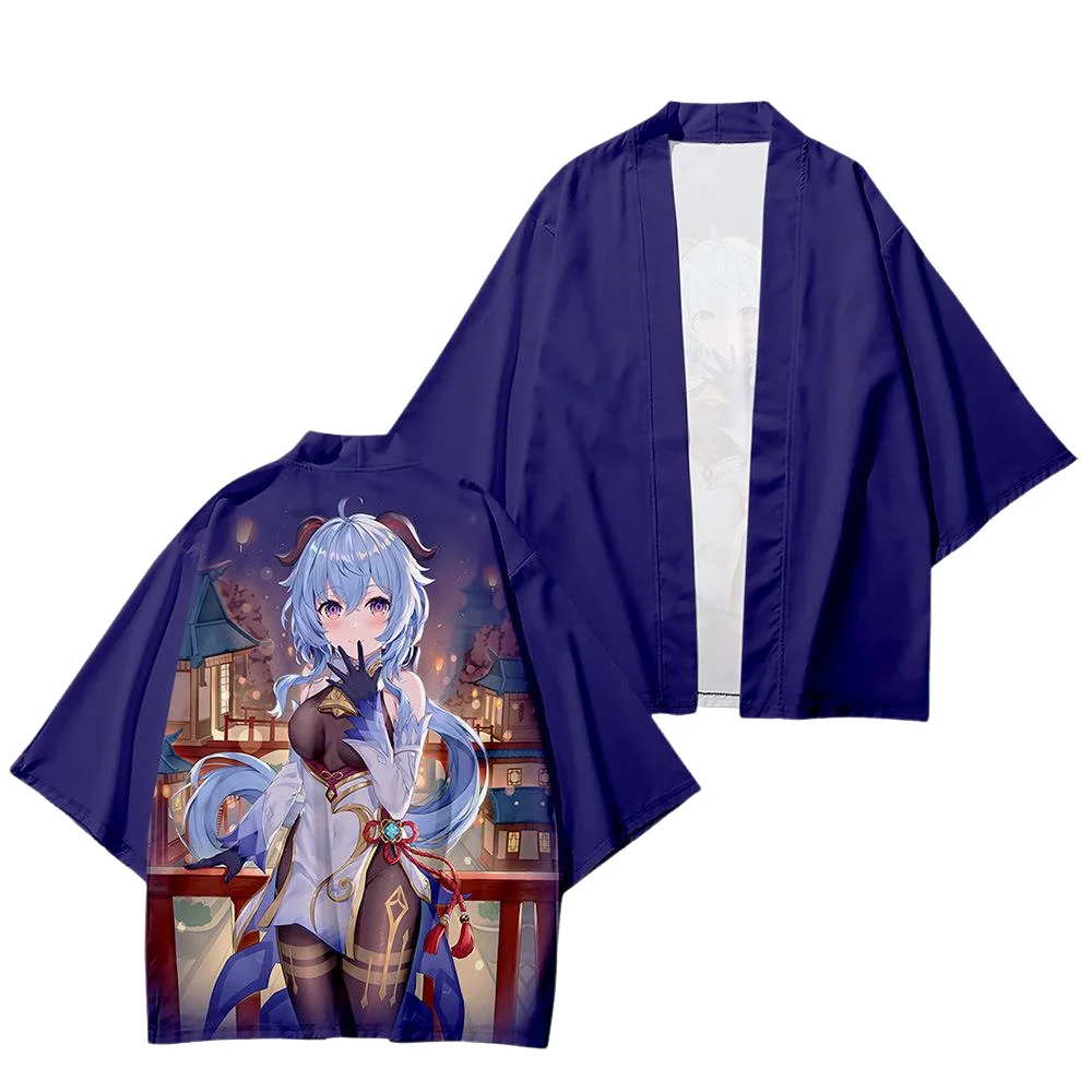 

Genshin Impact Kimono Anime Game 3D Print Chinese Style Cloak Summer Haori Men Top Halloween Cosplay Costume Adult Jacket