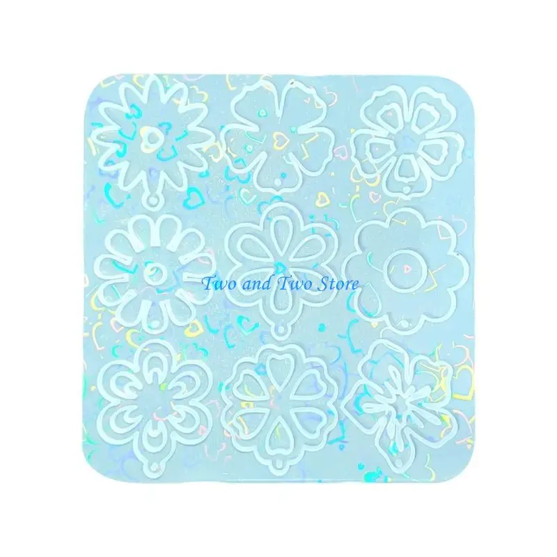 HX6F Rainbow Effect Silicone Flowers