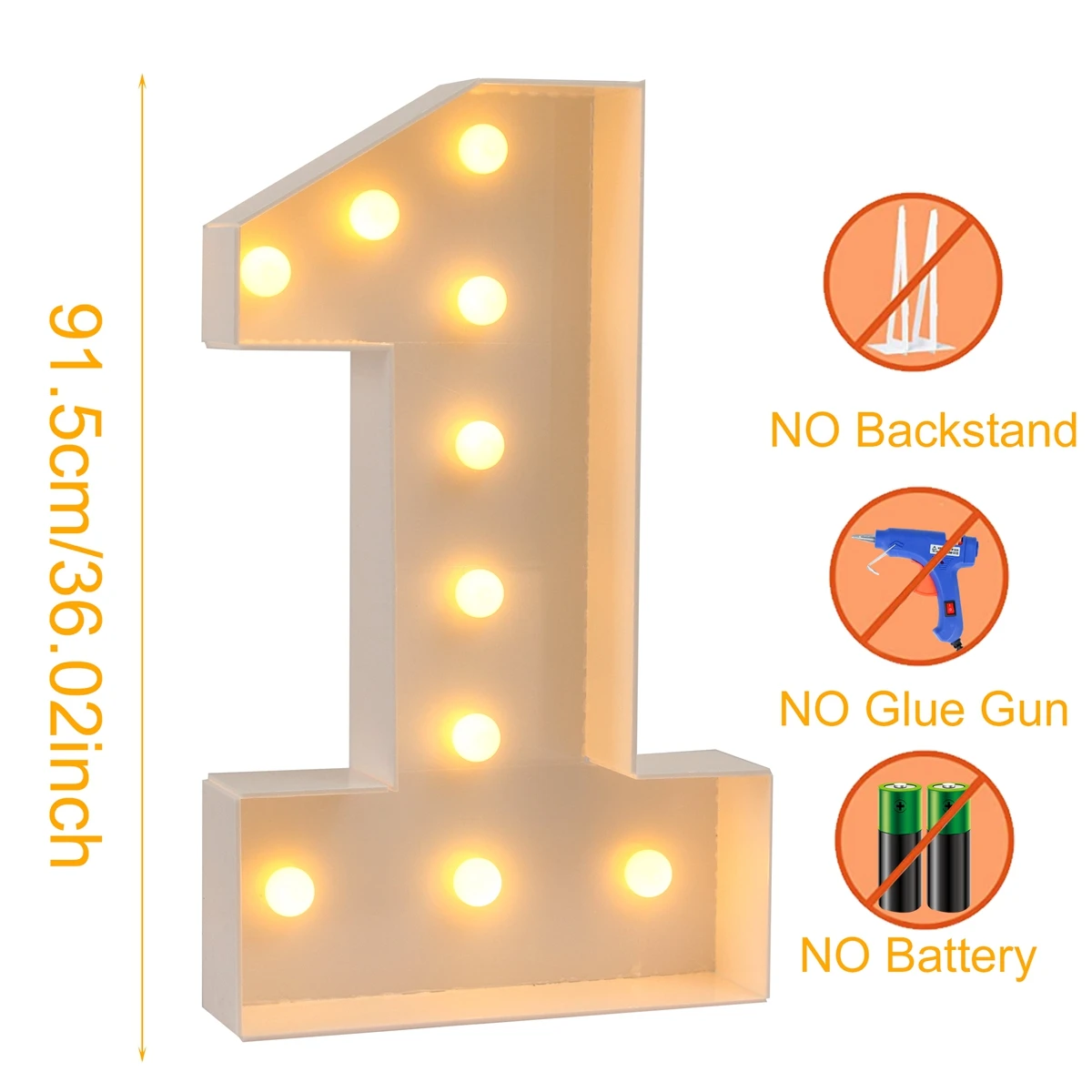 91,5 cm gigantische led-licht verjaardagsnummer figuur 1e verjaardag jubileum bruiloft baby shower decor 30 40 50 verjaardag nummerframe