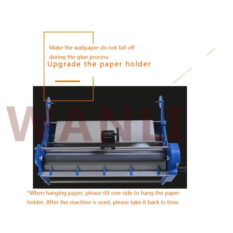 JJ53-68A Hand-Cranked Wallpaper Gluing Machine 53 Cm Wallpaper Gluing Machine Solid Glue Gluing Glue Sizing Machine Gluing Tool