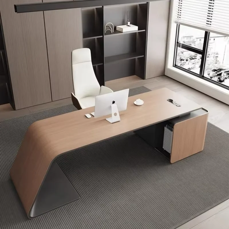 Manager Luxury L Shaped Office Desk Conference Designer High Quality Unique Boss Desks Reading Customized Escritorio Furniture
