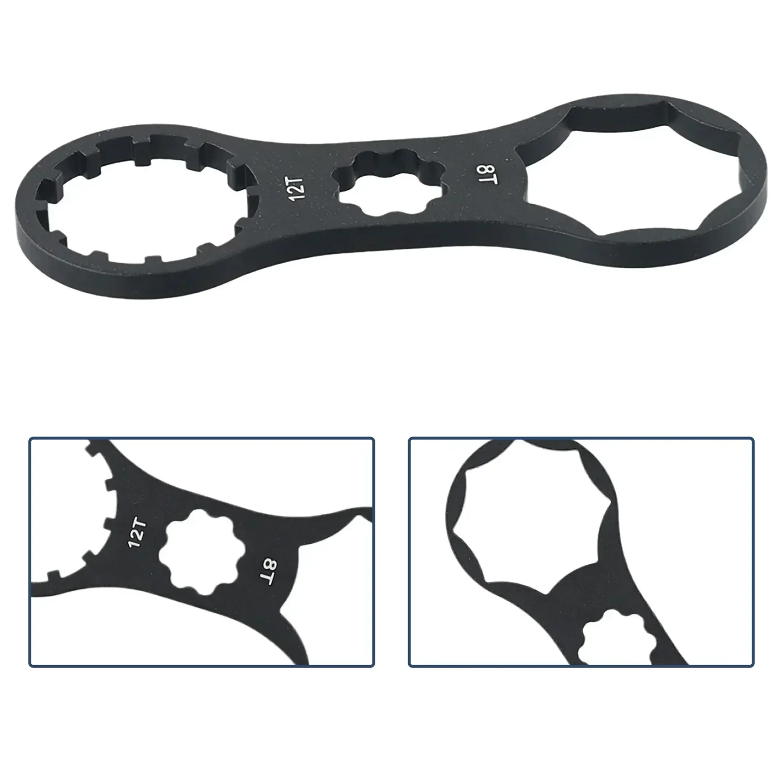 MTB Bike Bicycle Suspension Front Fork Cap Wrench Tool 8T/12T For SR XCR/XCT/XCM/RST 24/26mm 27/28mm 30/32mm Air Forks