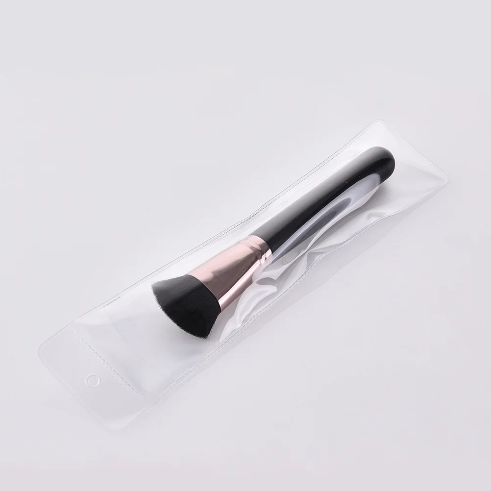 PVC 플랫 파운데이션 합성모 부드러운 메이크업 적용을 위한 우아한 화장품 브러시 세트 헤어 빠짐 없음 완벽한