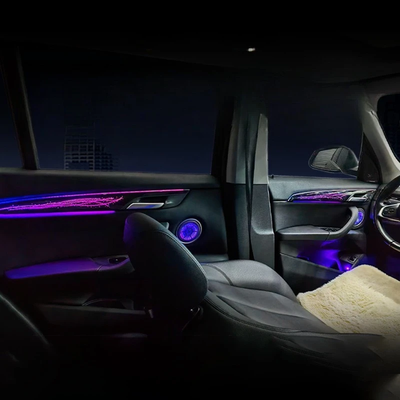 Suitable for BMW X1X2 Ambient Lights, Interior Modification Cars, Laser engraving, non-destructive installation, Atmosphere