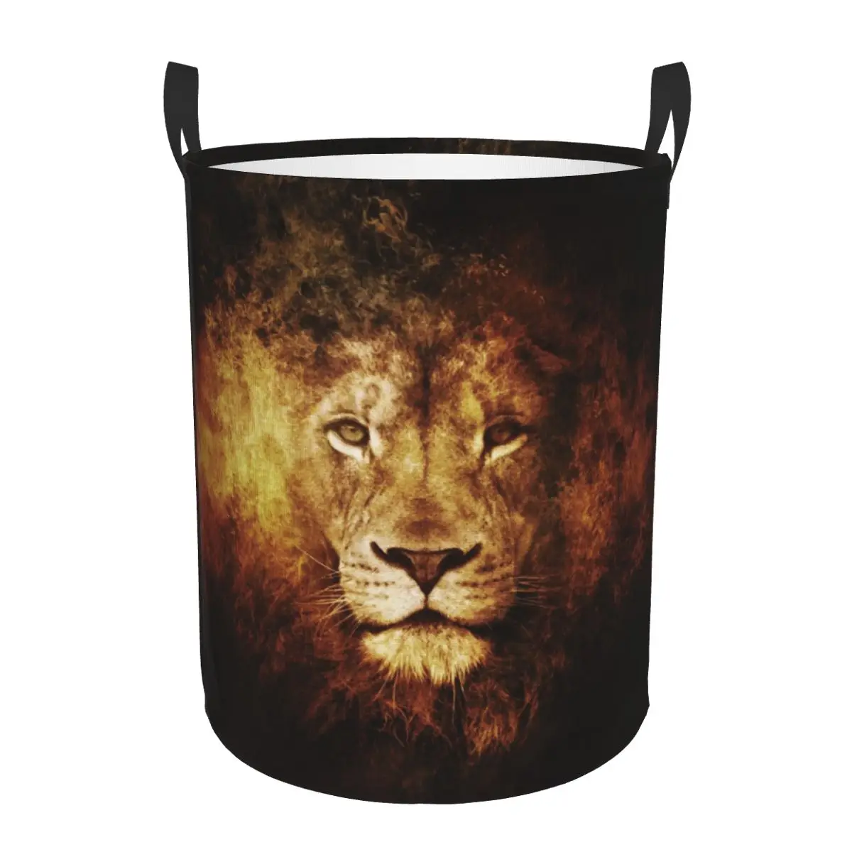 Lion Of Judah Jesus Laundry Basket Foldable Large Clothes Storage Bin Christian Faith Judah Baby Hamper