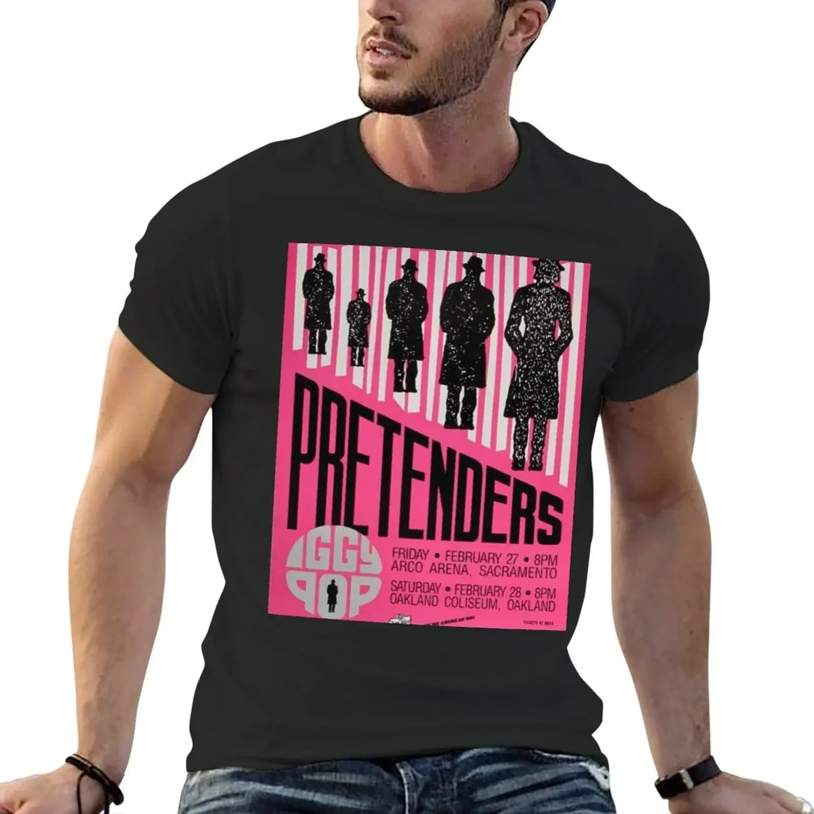 The Pretenders Concert T-Shirt anime t shirts blacks t shirts men