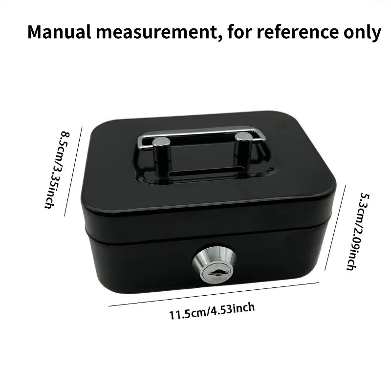 Size with Key Storage Box Coin Box with Lock Piggy Bank Creative Portable Piggy Bank Storage Box Small
