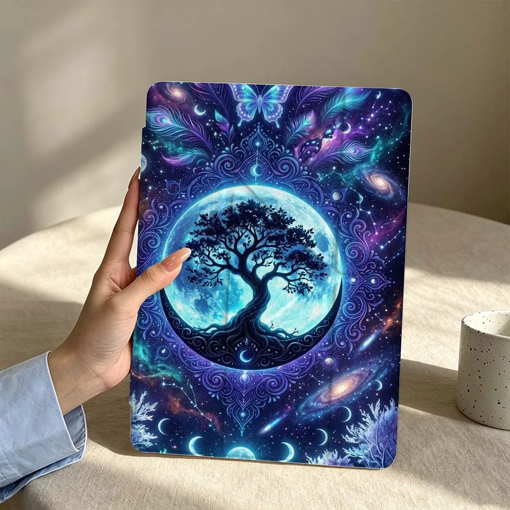Artistic Tree Pattern For Samsung Galaxy Tab S6 S7 S8 S9 S10 A8 A9 A11 Lite FE Plus 3Y Tablet Case Soft